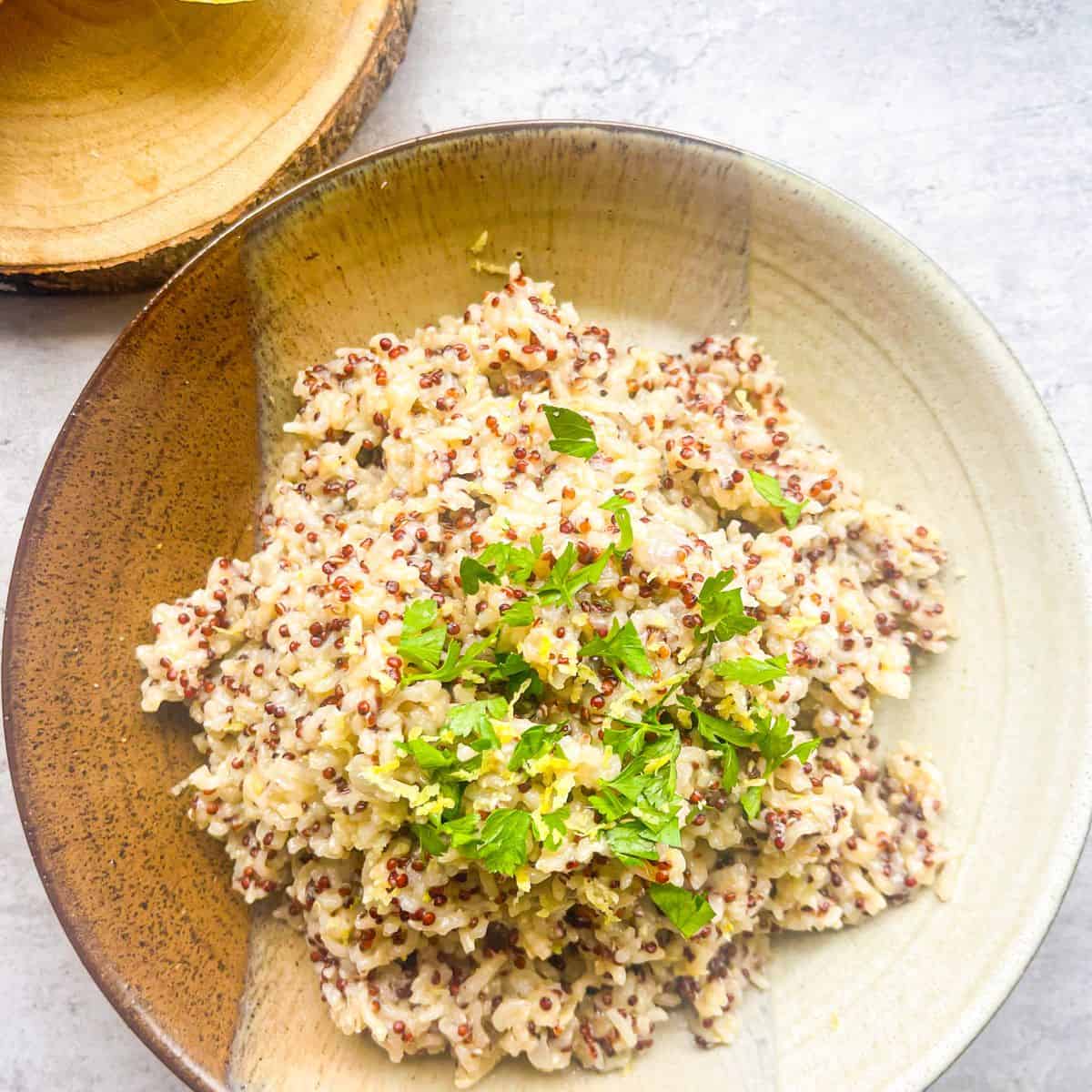 Arroz Meloso con Pulpo al Ajillo