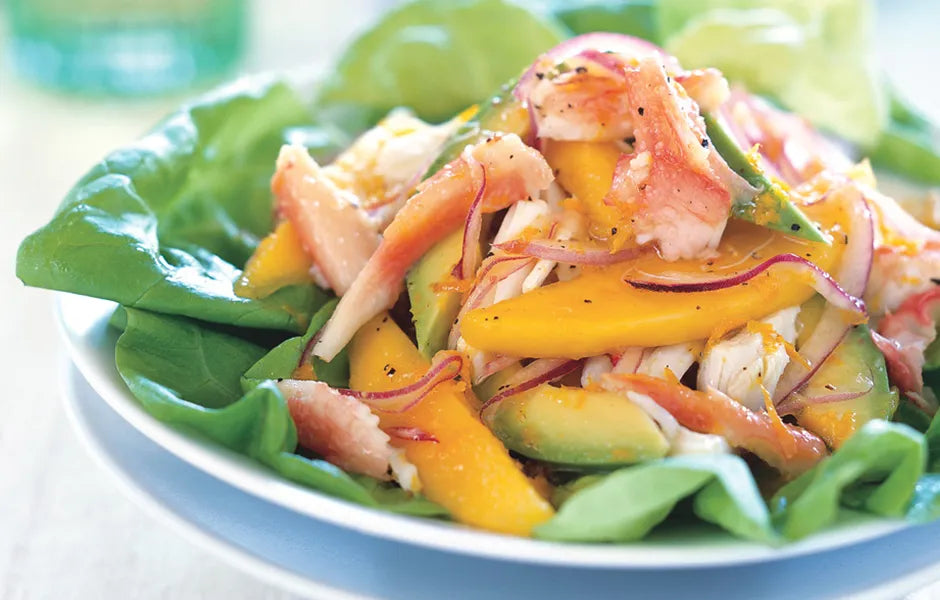 Ensalada de Centollo con Aguacate y Mango