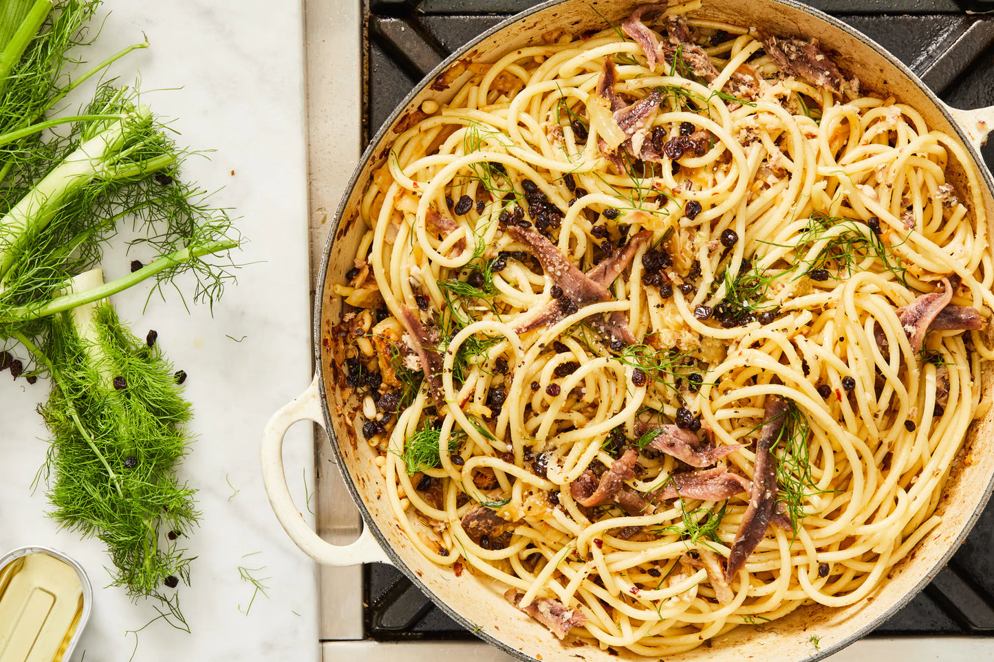 Pasta con Sardinillas en Aceite de Oliva y Limón