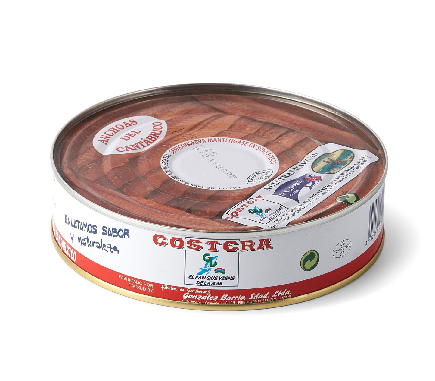Anchoas del cantábrico en aceite de oliva