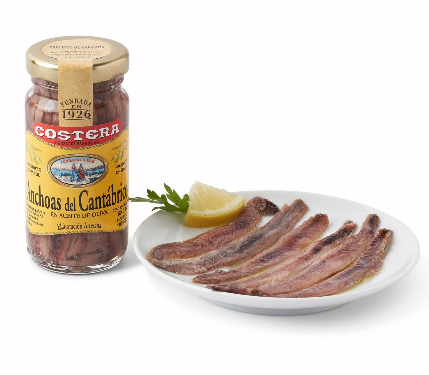 Anchoas del cantábrico en aceite de oliva