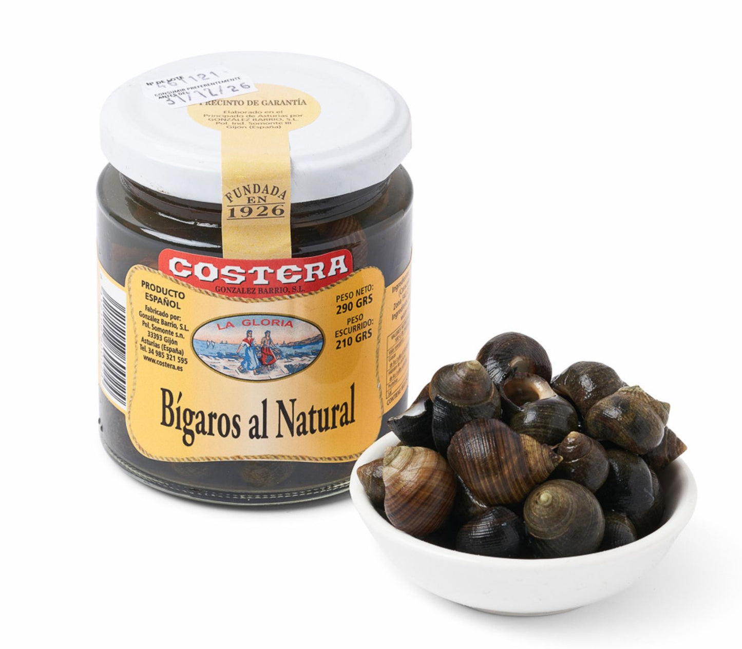 Bígaros al natural
