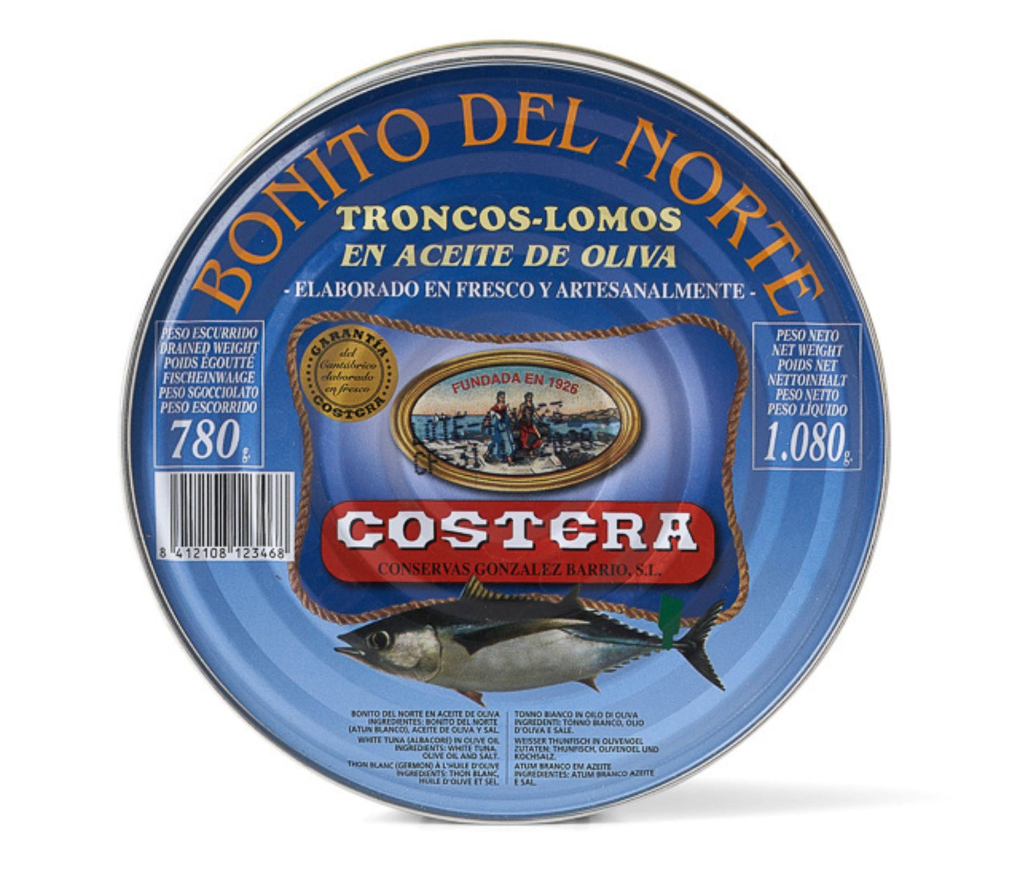 Bonito del Norte tronco en Aceite de Oliva