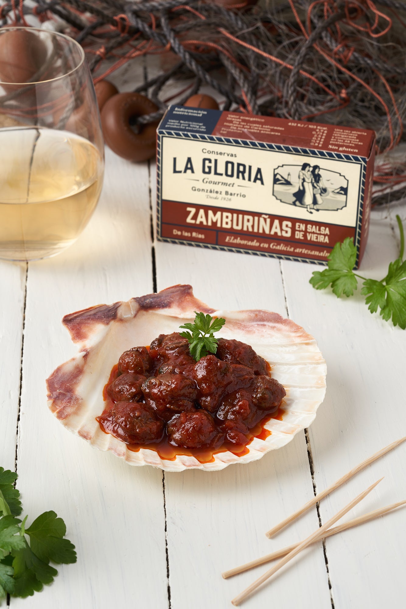Zamburiñas en salsa de vieira