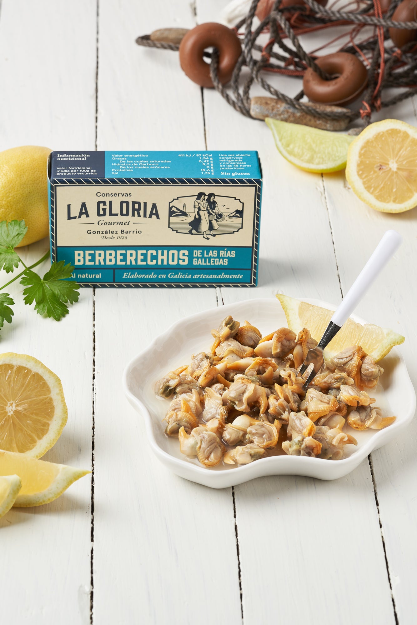Berberechos al natural de la ria gallega