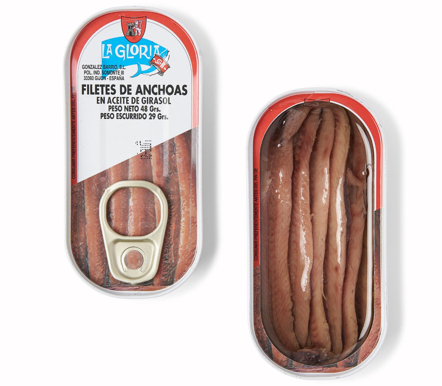 Filete anchoa aceite de girasol