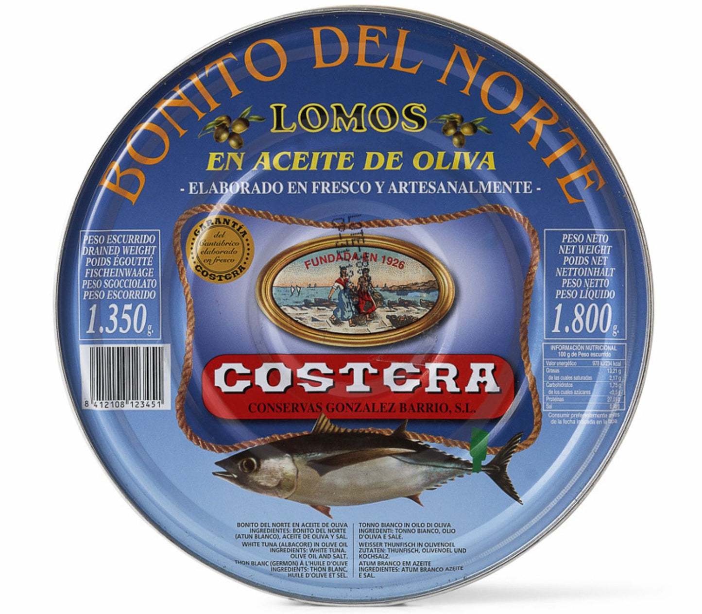 Lomos de Bonito del Norte en Aceite de Oliva