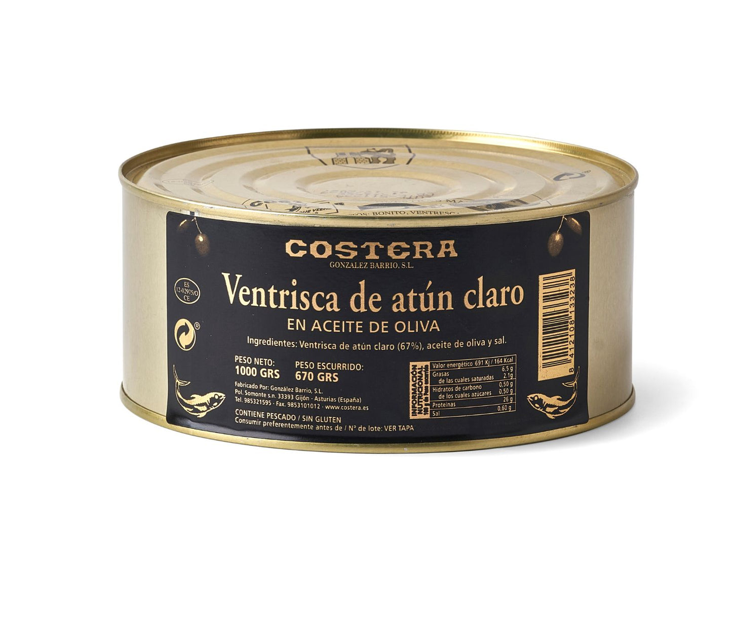 Ventrisca atún claro en aceite de oliva