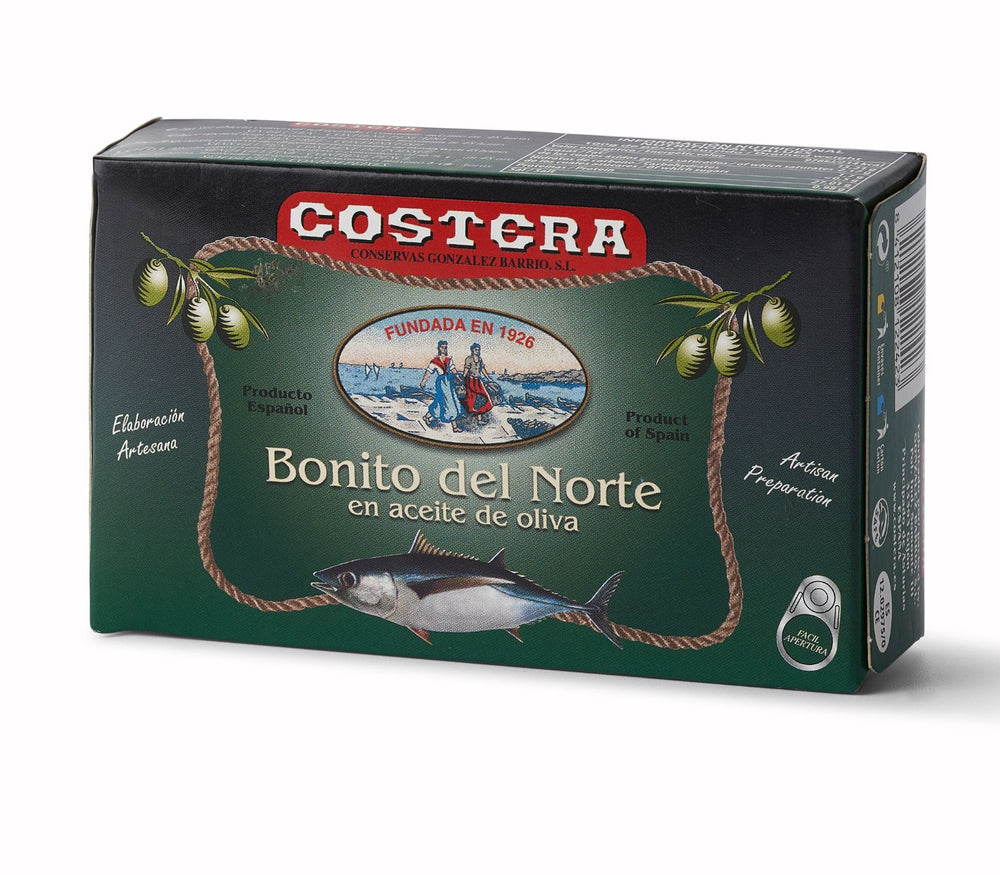 Bonito del norte tronco oliva 1/4 oval.