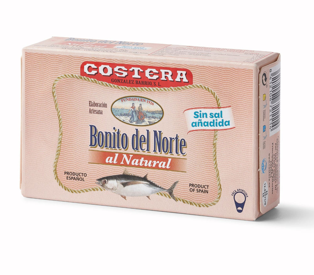 Bonito del norte sin sal al natural