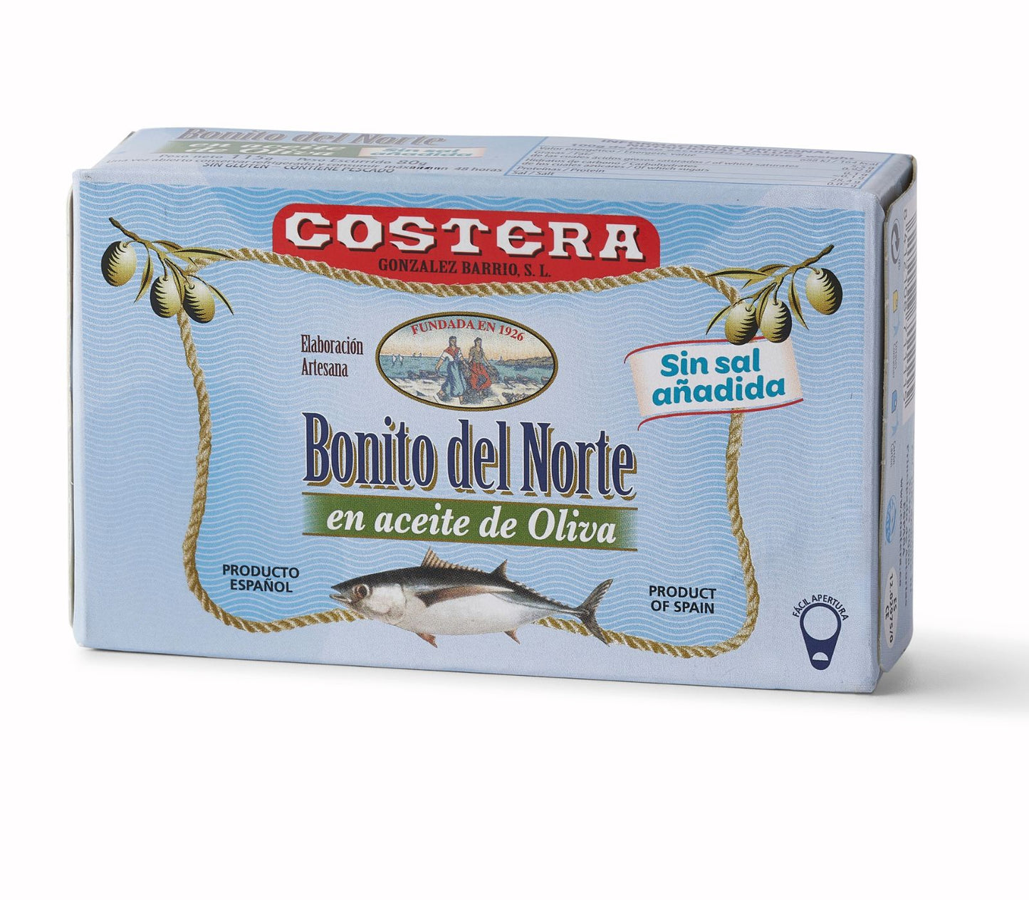 Bonito del norte sin sal en aceite oliva
