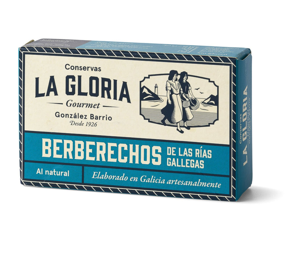 Berberechos al natural de la ria gallega