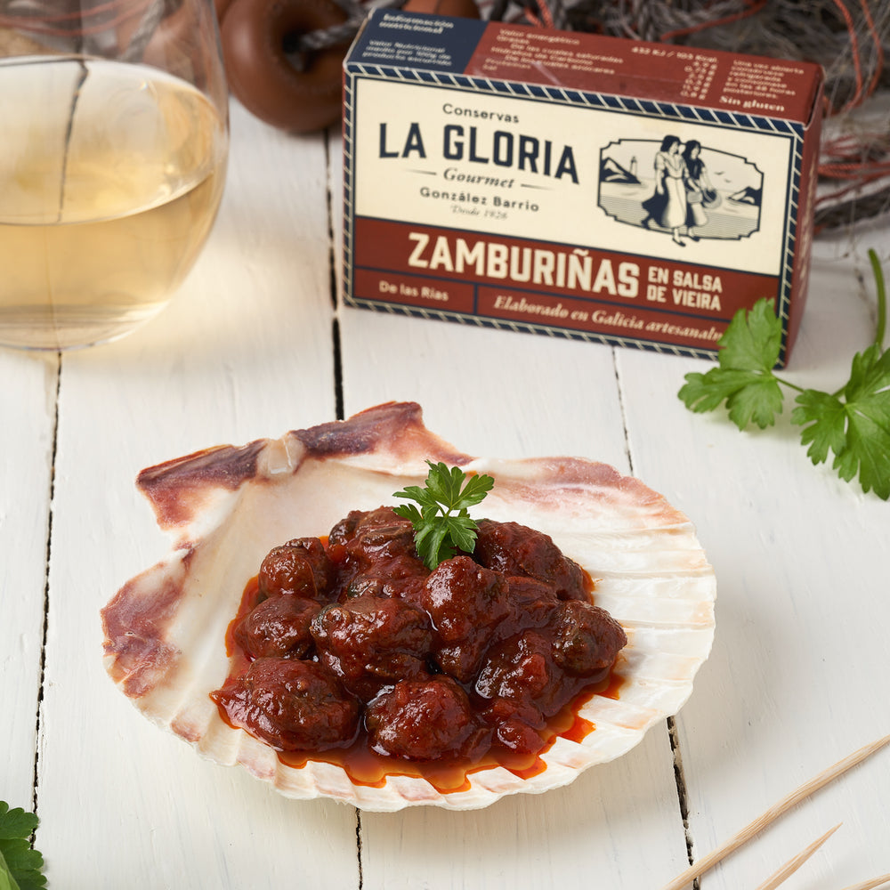 
                      
                        Zamburiñas en salsa de vieira
                      
                    